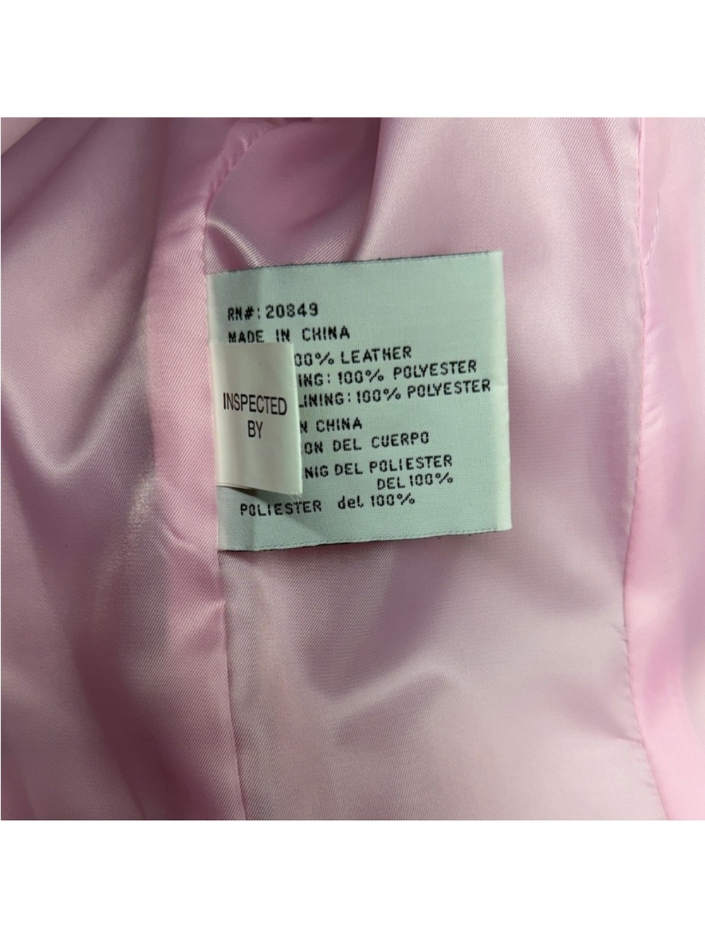 Excelled Collection Fully Lined Pink Leather Women's Blazed Button Up Jacket - Picture 8 of 13